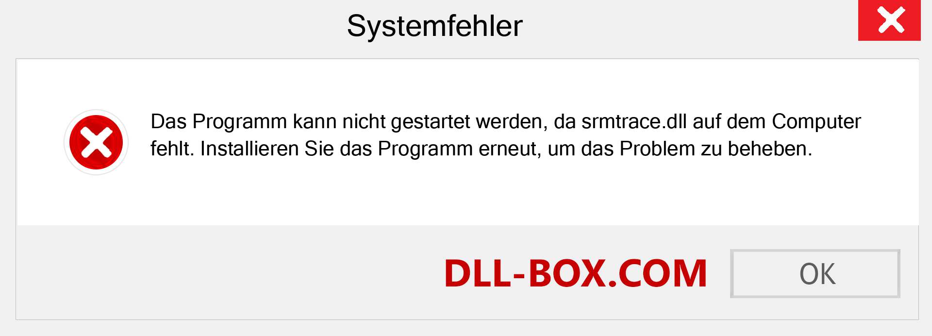 srmtrace.dll-Datei fehlt?. Download für Windows 7, 8, 10 - Fix srmtrace dll Missing Error unter Windows, Fotos, Bildern
