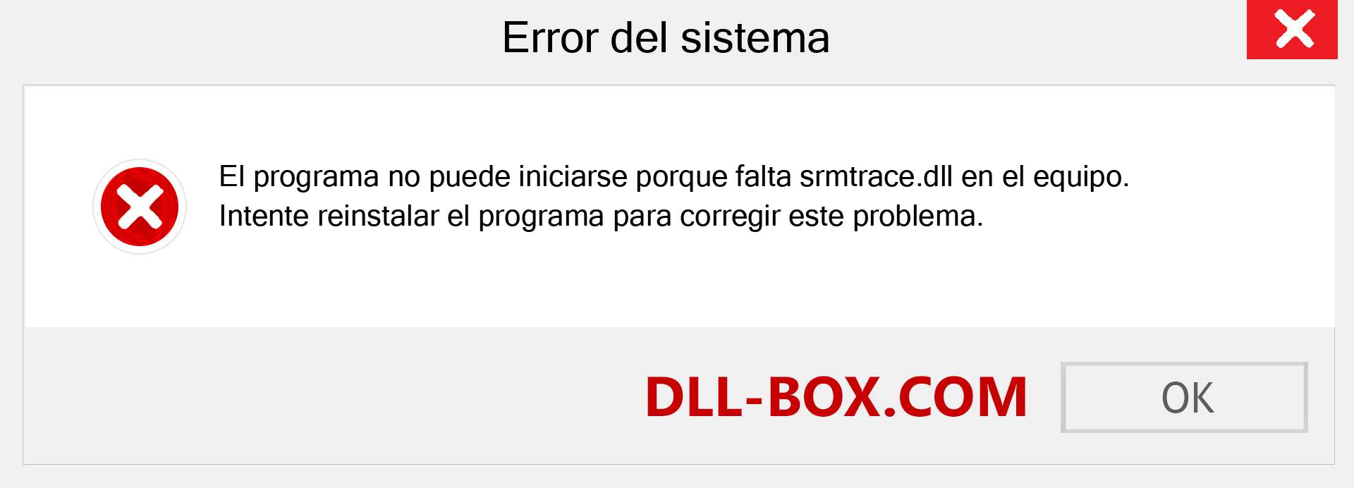 ¿Falta el archivo srmtrace.dll ?. Descargar para Windows 7, 8, 10 - Corregir srmtrace dll Missing Error en Windows, fotos, imágenes