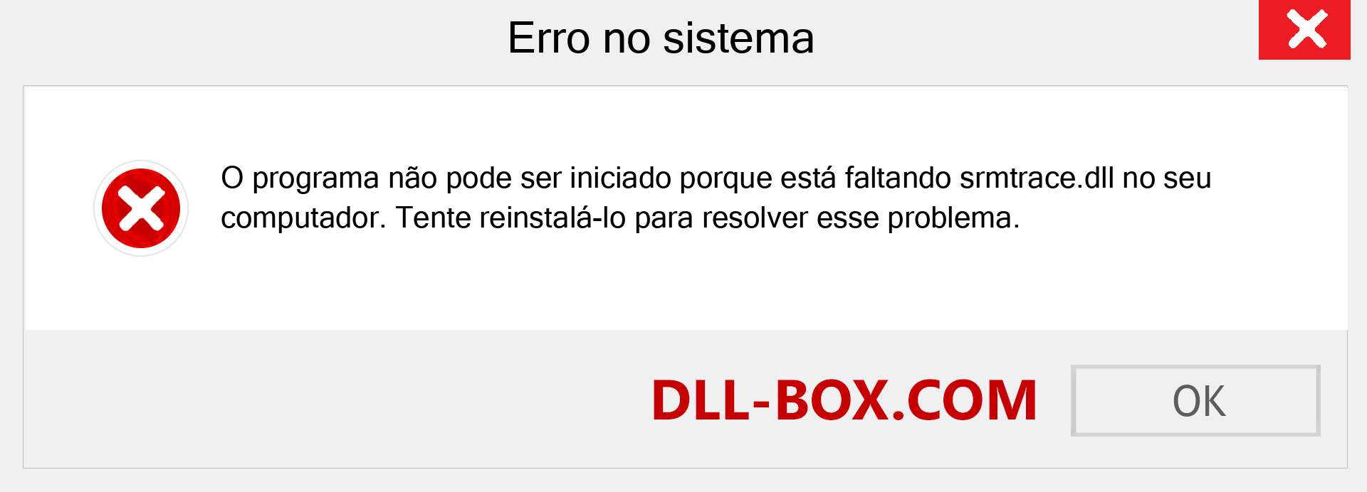 Arquivo srmtrace.dll ausente ?. Download para Windows 7, 8, 10 - Correção de erro ausente srmtrace dll no Windows, fotos, imagens